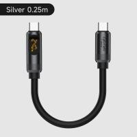 ราคา Hagibis สาย USB แบบสั้น C พร้อมจอแสดงผลแอลอีดี0 25M Type C สายที่ชาร์จความเร็วสูง PD 240W 5A สายสำหรับ iPhone ถ่ายโอนชาร์จอย่างเร็วโอนถ่ายข้อมูล15 15 Pro Max iPad MacBook Pro Air Android (21959865532)