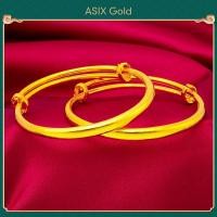 ราคา ASIX GOLD สร้อยข้อมือเด็กทอง 24K ขอให้ลูกสุขภาพแข็งแรง อายุยืนยาว กำไลมงคล ไม่ดำ ไม่ลอก (15143134160)