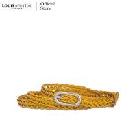 ราคา Louis Montini Braided Belt เข็มขัดสายเปีย เข็มขัดผู้หญิง ถักเปีย หนังแท้ Free Size MTG09 (18292613819)