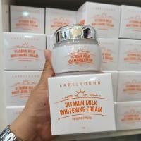 ราคา สินค้าของแท้ ครีมหน้าสด LABEL YOUNG Vitamin Milk Whitening Cream 55 g (21455103497)