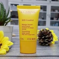 ราคา มาสก์เนื้อบาล์ม clarins sos comfort nourishing balm mask 15ml (21876475974)