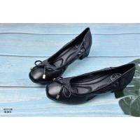 ราคา รองเท้าส้นตึกใส่ทำงาน Flat bow high heel size 36 41 (14170760756)