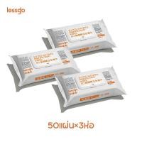 ราคา lessgo ทิชชูเปียกแอลกอฮอล์ Alcohol Wipes 75 กำจัดแบคทีเรีย ฆ่าเชื้อโรค 99 9 (20660813819)