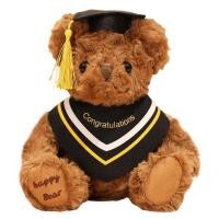 ราคา จบการศึกษาหมีนุ่มยัดตุ๊กตาหมีที่มีหมวกสีดำจบการศึกษาตุ๊กตาหมีส่วนบุคคลจบการศึกษาของขวัญสำหรับเด็กนักเรียนผู้ใหญ่ผู้สำเร็จการศึกษาสามัญ (15021077469)