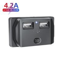 ราคา KEBETEME ช่องเสียบที่ชาร์จ USB สำหรับ QC3 0รถยนต์ที่ชาร์จแบตในรถ PD สำหรับรถมอเตอร์ไซด์12V 24V ATV RV เรือรถบัสรถ UTV (21399210449)