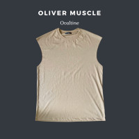 ราคา เสื้อแขนกุดทรงเกาหลี สีพื้น Oliver Muscle (21916226597)