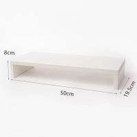 ราคา ชั้นวางจอคอม ที่วางโน๊ตบุ๊ค สีไม้ และสีขาว สีดำ วางจอคอม วางโน๊ตบุ๊คได้ ชั้นวางของ monitor table เก็บของ (21338545603)