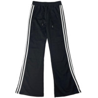 ราคา Keu พร้อมส่ง กางเกงวอร์ม แต่งแถบเอวสูง เอวสม็อกยางยืด ปลายขาม้า แฟชั่นเกาหลี (21719411056)