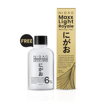 ราคา ฟรี Developer NIGAO 3 Maxx Light ครีมฟอก 3 สูตรจากนิกาโอะ แม็กซ์ไลท์ครีม ฟอกสีผม กัดสีผม สีย้อมผม 100 ml (21976060116)