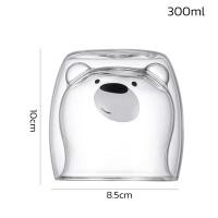 ราคา Alechaung แก้วกาแฟ 2 ชั้น 250มล แก้วน้องหมี หน้าหมีน้อย แก้วคาเฟ่ แก้วกาแฟ ใส่น้ำร้อนเย็นได้ แก้วทรงหัวน้องหมี แตกสามารถเคลมได้ (21736287479)