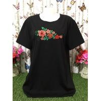 ราคา เสื้อยืด เสื้อผ้าผู้หญิง เสื้อแขนสั้น เสื้อ เสื้อผู้หญิง เสื้อผ้าคนอ้วน เสื้อสาวอวบ เสื้อยืดลูกไม้แฟชั่น 415 รอบอก44 46นิ้ว (14726751053)