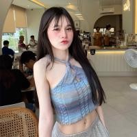 ราคา Auroraพร้อมส่ง รูปถ่ายจากงานจริง เสื้อสายเดี่ยว เกาะอก ไหมพรม คล้องคอลาย ผ้ายืด ไล่สีพาสเทล สวยเกร๋ เซ็กซี่สุดๆ M1145 (21829511433)