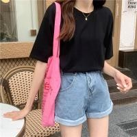 ราคา Px เสื้อยืดแขนสั้น สีพื้นพาสเทล สีสันสดใส ผ้าคอตตอน ผ้าดีใส่สบาย (15693108700)