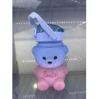 ราคา ขวดน้ำพลาสติก ลายหมีน่ารัก สไตล์เกาหลี ขนาดใหญ่ พร้อมหลอดดูด (15191117478)