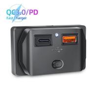 ราคา KEBETEME ช่องเสียบที่ชาร์จ USB สำหรับ QC3 0รถยนต์ที่ชาร์จแบตในรถ PD สำหรับรถมอเตอร์ไซด์12V 24V ATV RV เรือรถบัสรถ UTV (21125081990)