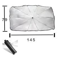 ราคา แถมกระเป๋าหนัง ร่มบังแดดรถยนต์ ร่มรถยนต์ กันแดดรถยนต์ ร่มรถ ร่มกันแดดในรถ car sunshade กันUV สไตล์พับเก็บ UPF50 (21910151085)