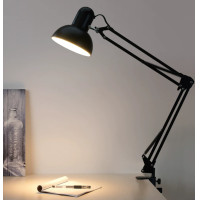 ราคา โคมไฟตั้งโต๊ะแบบหนีบ โคมไฟตั้งโต๊ะ โคมไฟอ่านสือ LED ขั้วหลอดไฟ E27 โคมไฟอ่านหนังสือ table lamp โคมไฟแบบหนีบ ปรับระดับได้รอบทิศทาง (21604459961)