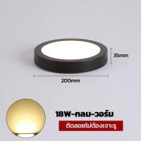 ราคา โคมพาแนล ติดลอย โคมไฟดาวน์ไลท์ ขอบดำ 12W 18W 24W Downlight ทรงกลม ทรงเหลี่ยม Panel LED แสงขาว วอร์มไวท์ ไฟติดเพดาน ใช้สำหรับห้องนอนห้องครัว ไฟled (21401554351)