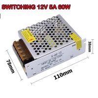 ราคา สวิทชิ่ง SWITCHING POWER SUPPLY 12V 5A 60W 10A 120W 15A 180W 20A 240W 30A 360W 12โวลล์ สำหรับอุปกรณ์ใช้ไฟ12V (21531869166)