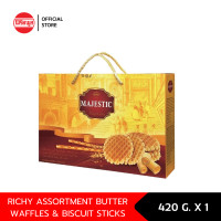 ราคา RICHY ASSORTMENT BUTTER WAFFLES BISCUIT STICKS 420G (17052161723)