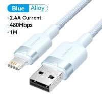 ราคา Vention สาย USB เพื่อ Lightning 2 4A กระแสสูง สายชาร์จเร็ว for iPhone 11 12 13 Pro Max Mini iPad AirPods สายชาร์จไอโฟน (21857183389)