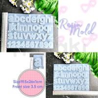 ราคา พร้อมส่งจากไทย แม่พิมพ์ตัวอักษร แม่พิมพ์ซิลิโคน ตัวอักษรภาษาอังกฤษพร้อมตัวเลข ฟ้อนน่ารัก Resin mold (19728539994)