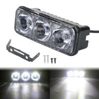 ราคา ไฟ LED DRL สำหรับรถยนต์12V 24Vไฟตัดหมอกไฟ DRL สำหรับแต่งรถมอเตอร์ไซค์กำลังสูง LED 3ดวงกำลังสูง6000K ไฟกะพริบ (13983093160)