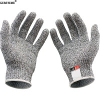 ราคา KEBETEME 2Pair Anti Cut Gloves Safety Cut Proof Stab Resistant Stainless Steel Wire Metal Mesh Kitchen Butcher Cut Resistant Safety Gloves (1343766211)