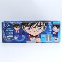 ราคา กล่องใส่เครื่องเขียนนักสืบสุดเท่สุดเท่กล่องดินสอพลาสติกสองชั้นจุได้เยอะอเนกประสงค์ไอเดียสร้างสรรค์ที่นิยมในโลกออนไลน์ลายการ์ตูนแนวญี่ปุ่นสำหรับเด็กผู้ชายกล่องเก็บปากกาสำหรับนักเรียนประถมและมัธยมชั้นปร