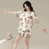 ราคา พร้อมส่ง ชุดนอนลายการ์ตูนน่ารักๆ ชุดนอน ชุดนอนผู้หญิงแขนสั้นพิมพ์ลายการ์ตูนสไตล์เกาหลีน่ารัก ชุดนอน ทุกตัวเป็นฟรีไชค์ค่ (21803727868)