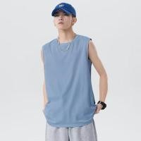 ราคา EERSHENSHI เสื้อยืดกีฬาแขนกุดสำหรับผู้ชายเสื้อยืดคอกลมสีทึบเรียบง่ายไซส์ใหญ่น้ำหนักเบาเสื้อกล้ามฟิตเนส (21422609835)