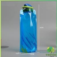 ราคา veevio ถุงใส่น้ำดื่มแบบพกพา ขนาด700ml พกสะดวกพับเก็บได้ พร้อมจุกปิดซิลิโคน Foldable Water Bottles (21987645048)