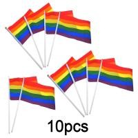 ราคา Big Party LGBT อุปกรณ์สีรุ้ง ธงสีรุ้ง Pride Month สติ๊กเกอร์รอยสักสีรุ้ง รุ้ง วิกสีรุ้ง ส่งไวจาก (21960493168)