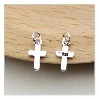 ราคา เงินไทย S925เงินแท้เครื่องประดับ DIY อุปกรณ์เสริมสร้อยข้อมือไม้กางเขนสร้อยคอจี้ขนาดเล็ก (21023894028)