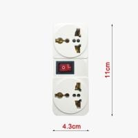 ราคา TOSHINO ปลั๊กแปลงขา รุ่น TW 2 ขนาด 2ช่อง 1สวิทซ์ ขาแบน ปลั๊กUNIVERSAL ปลั๊กแปลง (20024008074)