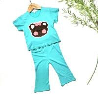 ราคา ชุดเซทขาม้า ชุดเด็กผ้าเรย่อน เสือแขนสั้นกับกางเกงขาม้า 14สี (20935027113)