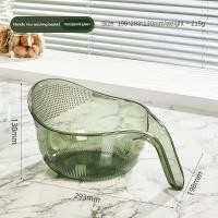 ราคา I Home appliances Kitchen multi function spoon wash rice pet sieve wash rice basin wash rice drain basket fruit basket wash vegetable basket (21898685023)