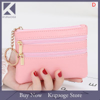 ราคา Kupaoge พวงกุญแจหนัง PU มีซิปสำหรับผู้หญิงที่ใส่เงินสดบัตรเป็นของขวัญกระเป๋าสตางค์พวงกุญแจกระเป๋าสตางค์ใส่เหรียญ (20597390687)
