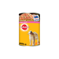 ราคา Pedigree เพดดิกรี อาหารสุนัขเปียก แบบกระป๋อง ขนาด400g (21629020586)