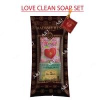 ราคา สบู่มาดามเฮง Love clearn soap set Madame heng สบู่คลีน 50 กรัมสบู่หัวใจ 30 กรัม (21608668918)