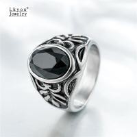 ราคา Lkyou แฟชั่นสแตนเลสสีดำนิลแหวนนิ้ววินเทจตุรกีพังก์เครื่องประดับ (1119452767)