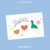 ราคา Valentine love letter postcard โปสการ์ดสำหรับตกแต่งห้องลายจดหมายรัก Stickwithme4ev (21403322398)