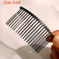 ราคา หวีสับ หวีเสียบผม ประดับผม โลหะ 20 ซี่ สี ดำ เงิน ทอง Metallic Hair Comb 20Tooth พร้อมส่งร้านไทย (21739712101)