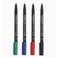 ราคา STAEDTLER ปากกาเขียนแผ่นใส ลบไม่ได้ หัว F 0 6มม (11011973485)