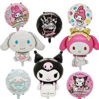 ราคา Kawaii Sanrio Cinnamoroll Kuromi My Melody วันเกิดของเด็กตกแต่งของเล่นการ์ตูนบอลลูนฟิล์มอลูมิเนียม (20994525950)