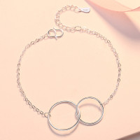 ราคา A HELLO GIRL ญี่ปุ่นและเกาหลีใต้แนวโน้มใหม่ป่าเงินชุบดอกไม้ปลาโลมามุกสร้อยข้อมือสองชั้นเครื่องประดับแฟชั่น (9966448941)