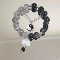 ราคา FINE TOO Lucky Crystal Beads Bracelet for Women Elegant Butterfly Moon Star Silver Bracelets Accessories Jewelry (21667787616)