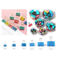 ราคา คลิปหนีบกระดาษ คลิปหนีบกระดาษคละสี ที่หนีบกระดาษ ตัวหนีบกระดาษ หลายขนาด (15029380808)