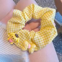 ราคา ยางรัดผม ยางรัดผมสีเหลืองนุ่มน่ารักลำไส้ใหญ่ยางรัดผมการ์ตูนน่ารัก (21526732990)