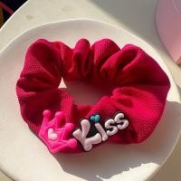 ราคา ยางรัดผม ตุ๊กตาบาร์บี้สีชมพูตุ๊กตาลำไส้ใหญ่มัดผมเครื่องประดับผมตัวอักษรเกาหลี (21570717741)